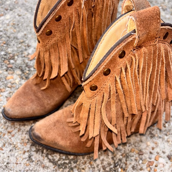 Smoky Mountain girl 9.5 fringe brown suede cowgirl boots rodeo western concert - Picture 4 of 5